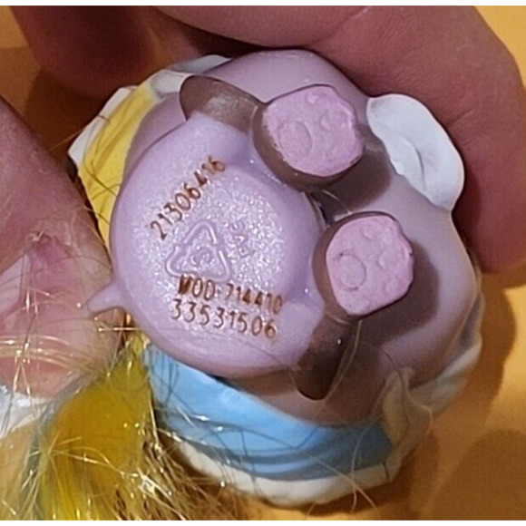 VIP Pets Puppy Dog Figure Long Colorful Hair Purple White 2.5" IMC Toys - Picture 4 of 4